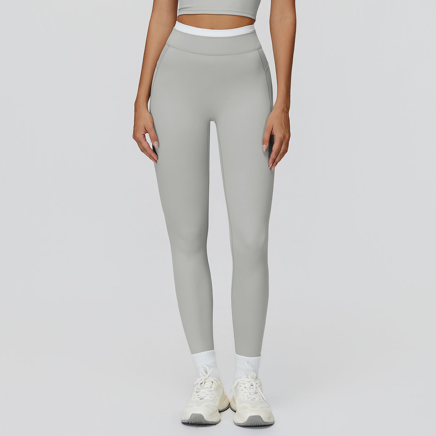High-Waisted Contrast Sculpt Leggings
