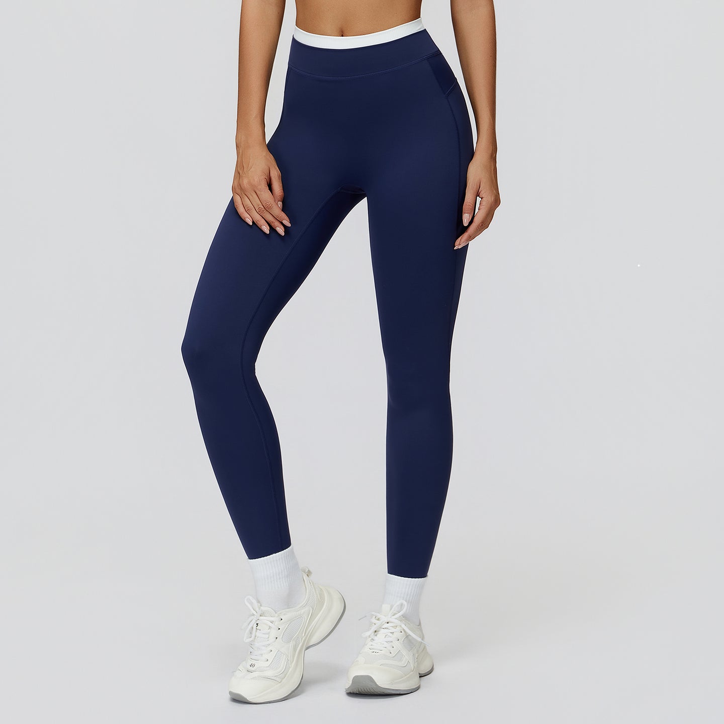High-Waisted Contrast Sculpt Leggings