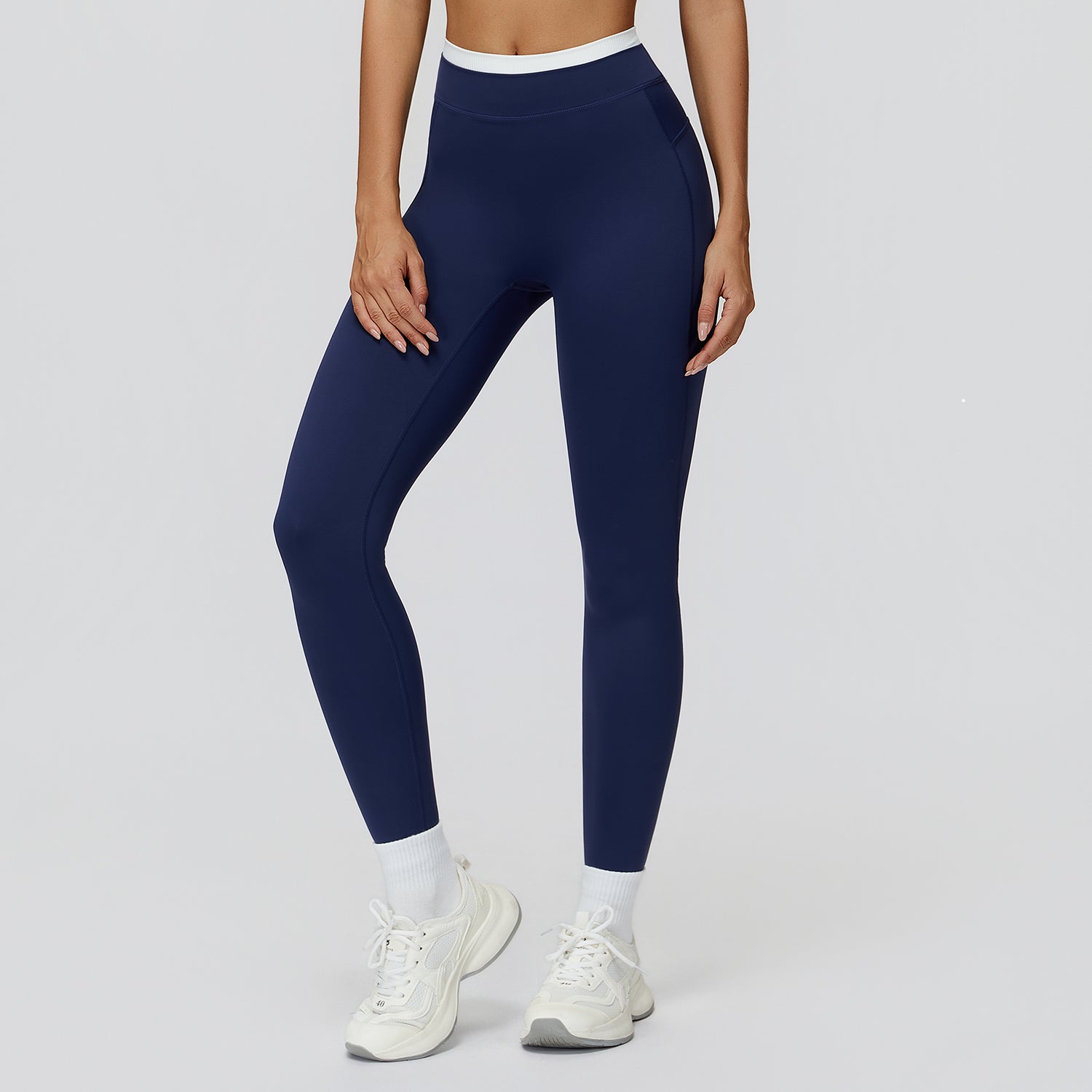 High-Waisted Contrast Sculpt Leggings