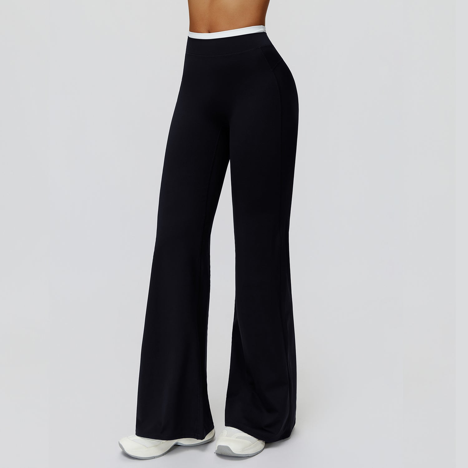 High-Waisted Colorblock Straight Leggings