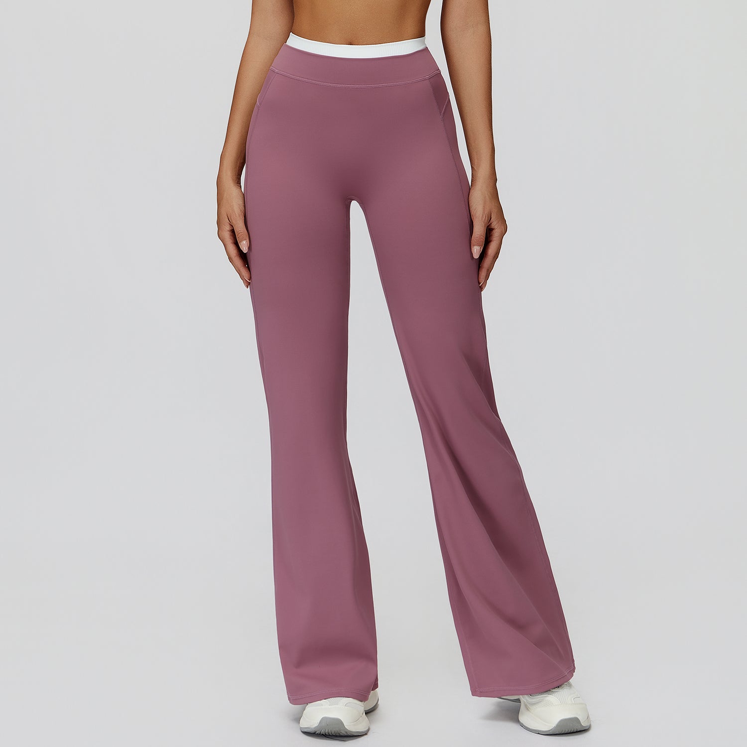 High-Waisted Colorblock Straight Leggings