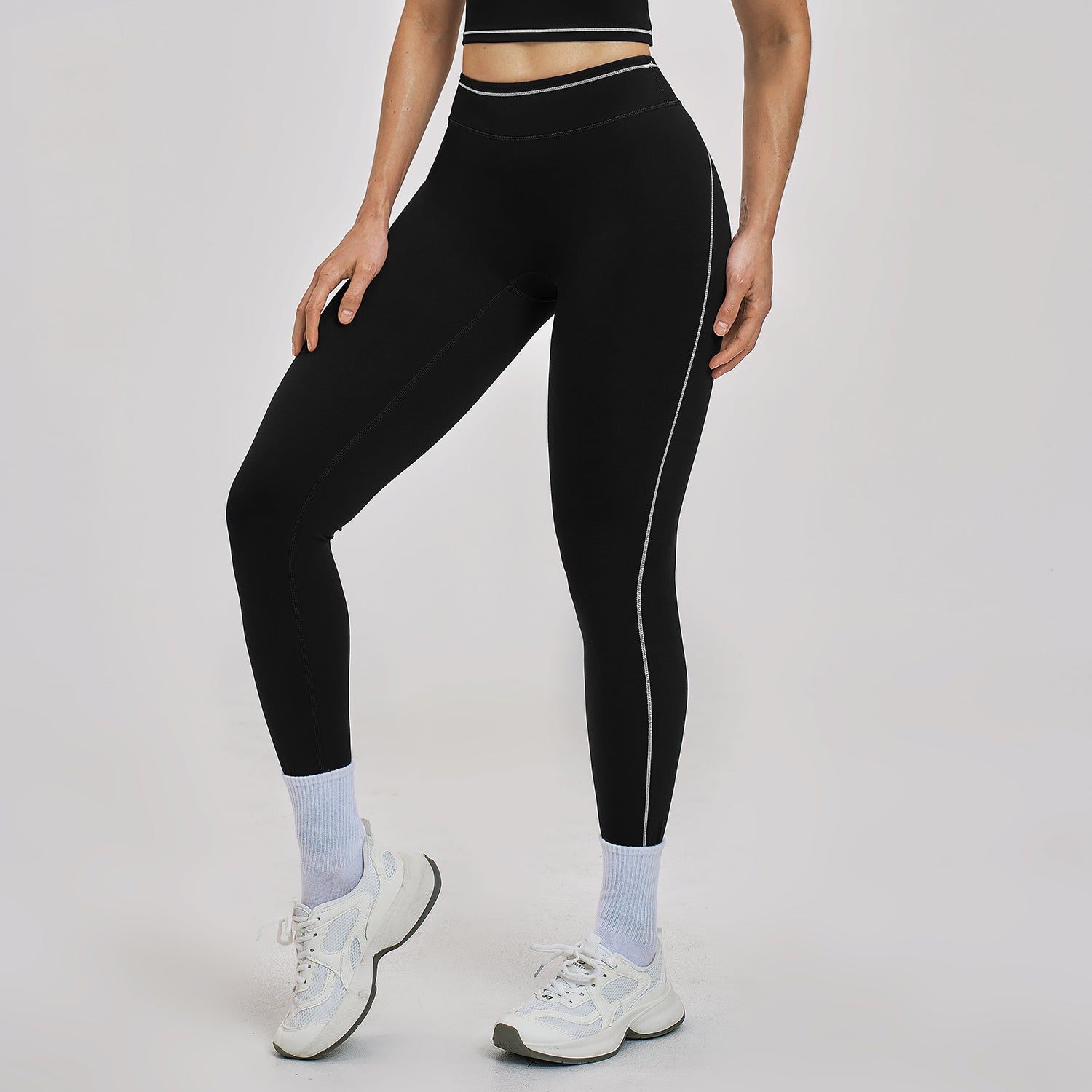 Contrast Stitch High-Rise Sculpt Leggings