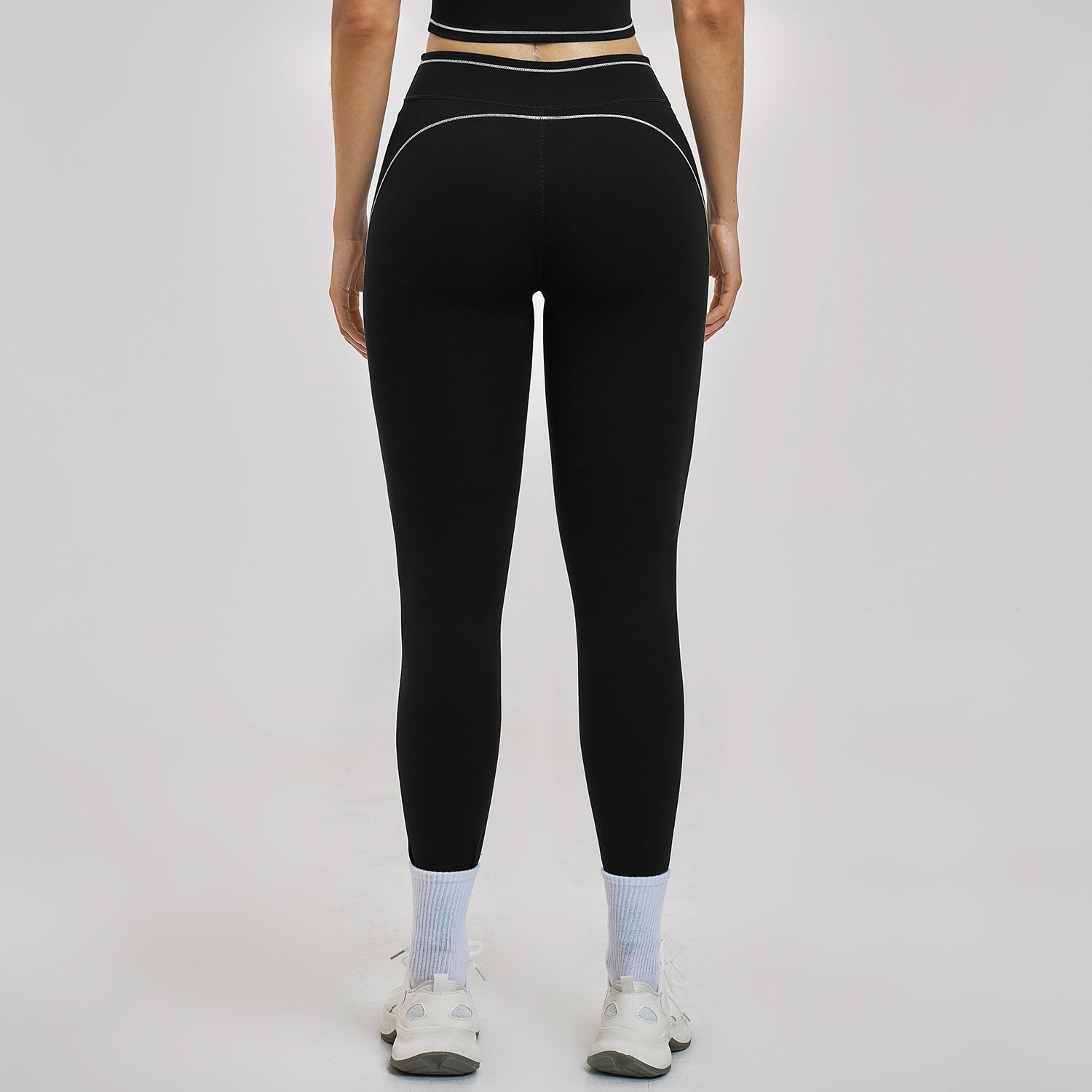 Contrast Stitch High-Rise Sculpt Leggings