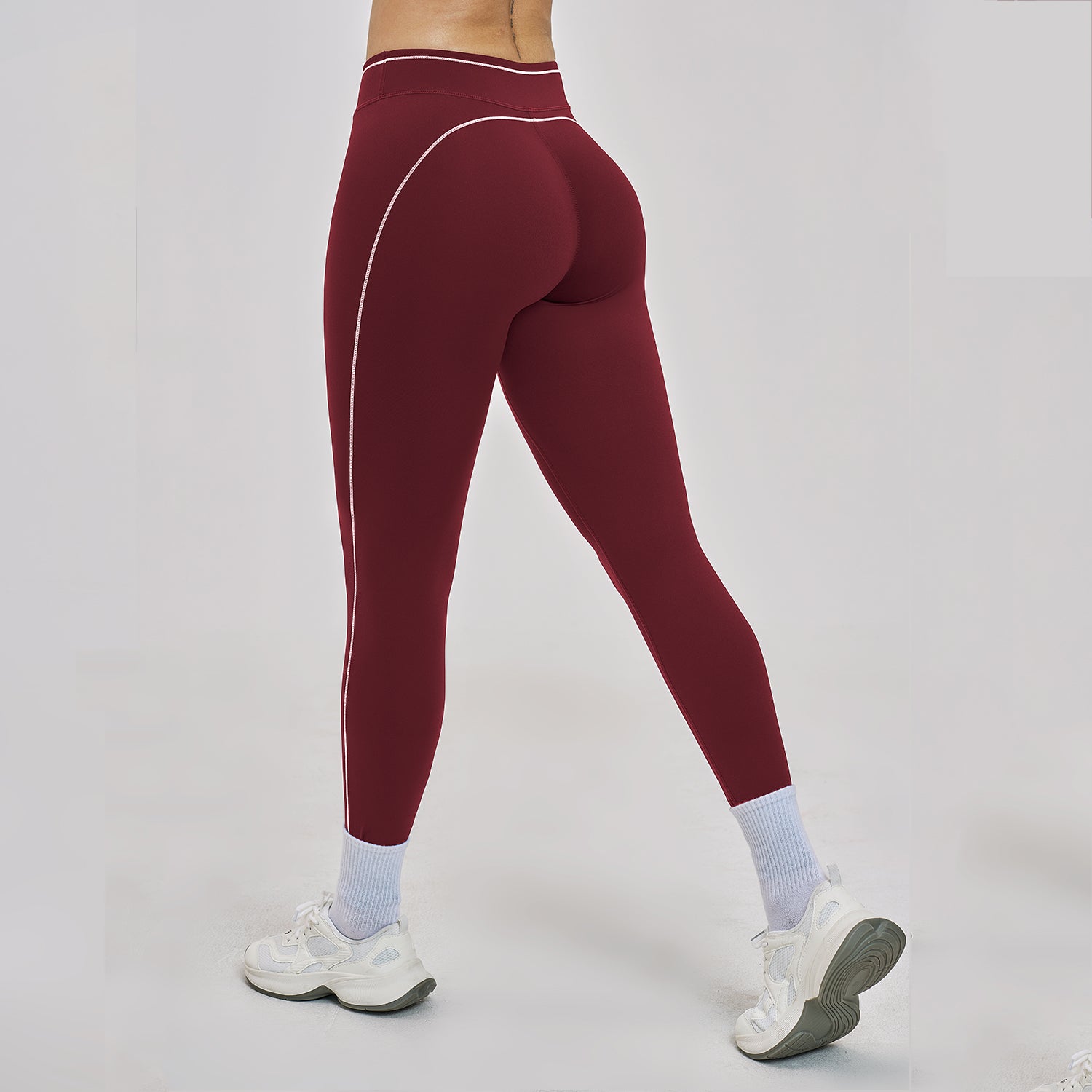 Contrast Stitch High-Rise Sculpt Leggings