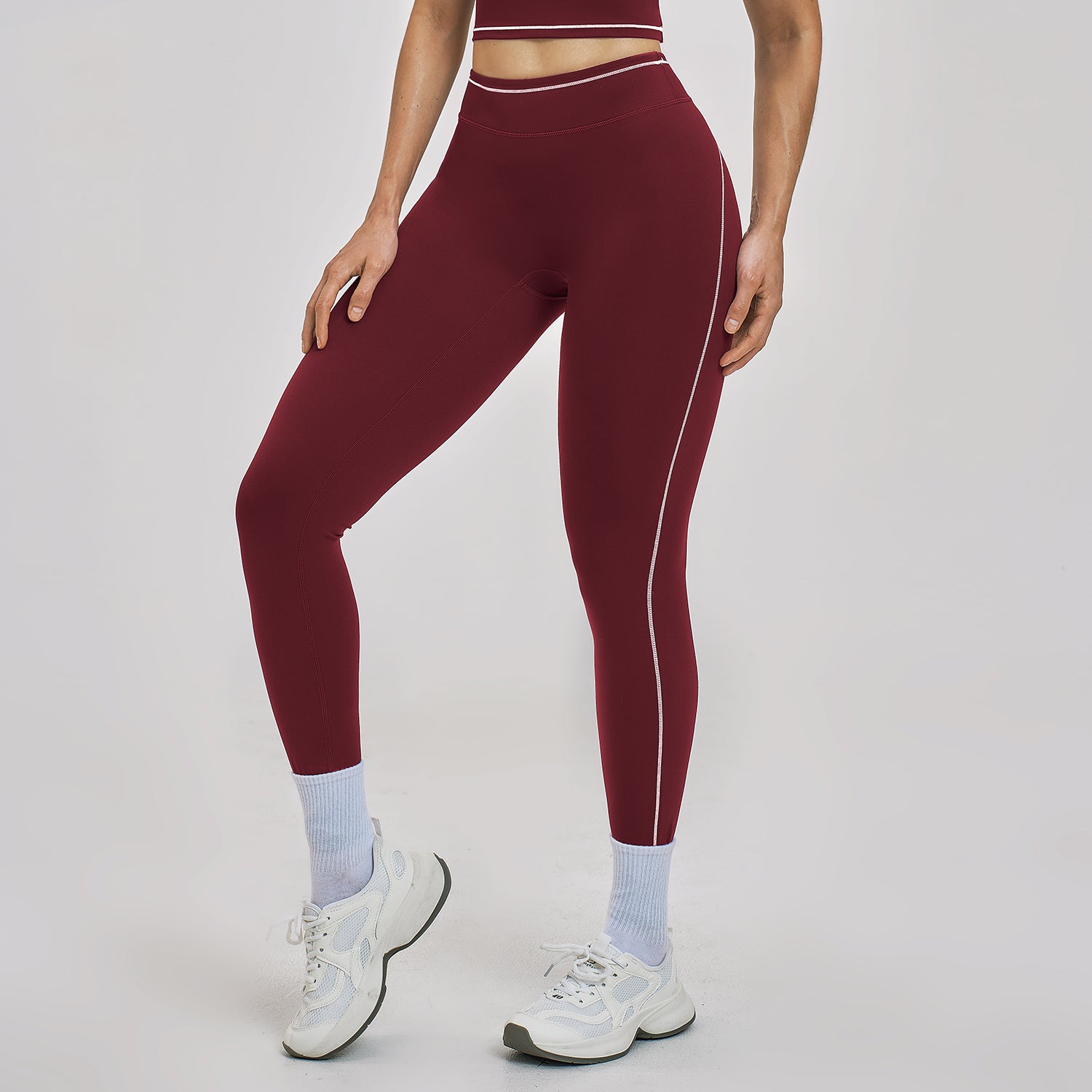 Contrast Stitch High-Rise Sculpt Leggings