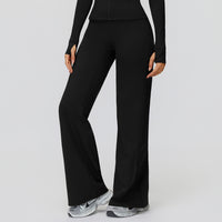 Fleece-Lined Straight Leggings