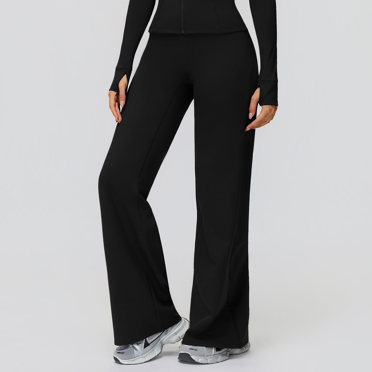 Fleece-Lined Straight Leggings