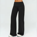 Foldover Waist Straight Leggings