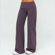 Foldover Waist Straight Leggings