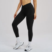 Cross-V Waist Sculpting Active Leggings