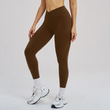 Cross-V Waist Sculpting Active Leggings