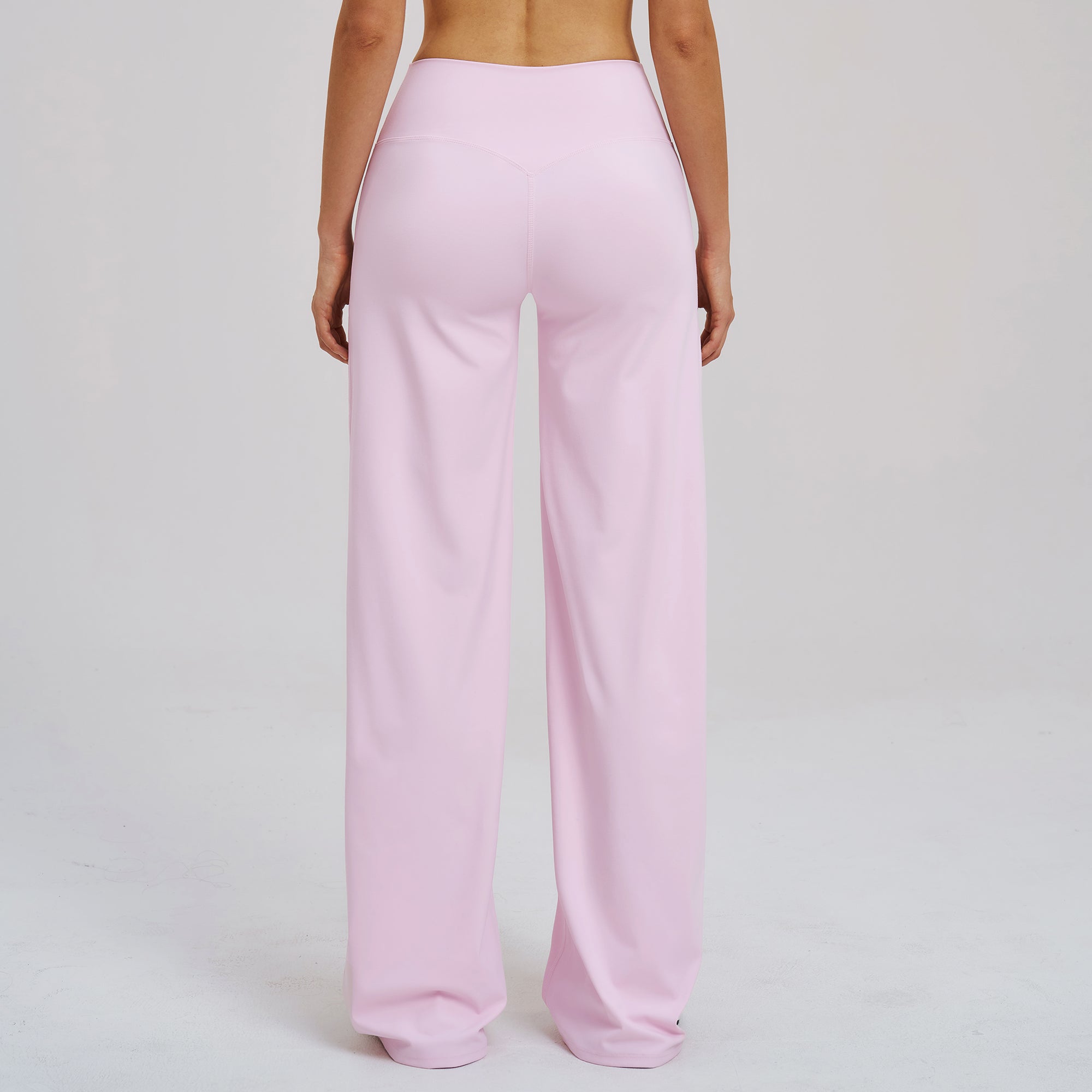 Cross V-Waist Straight-Leg Active Pants