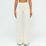Contrast-Stitch Straight Leg Pants