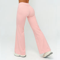 Contrast-Stitch Straight Leg Pants