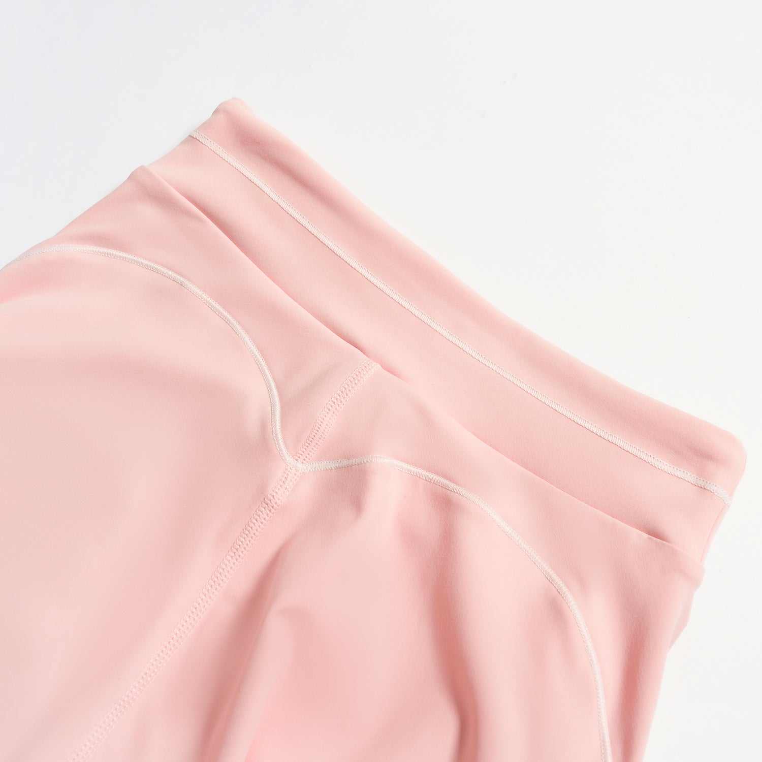 Contrast-Stitch Straight Leg Pants