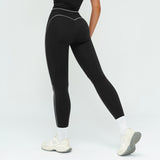 Contrast-Stitch Sculpt Leggings