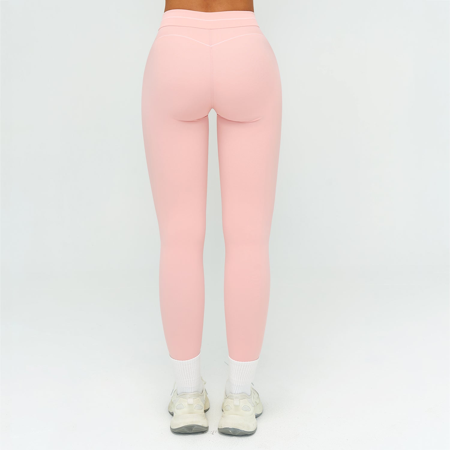 Contrast-Stitch Sculpt Leggings