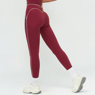 Contrast-Stitch Sculpt Leggings