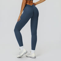 V-Back Ruched Sculpt Leggings