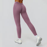 V-Back Ruched Sculpt Leggings