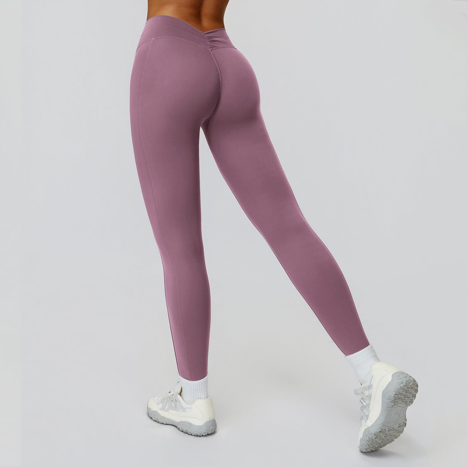 V-Back Ruched Sculpt Leggings