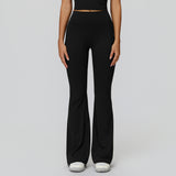 V-Back Ruched Flare Leggings