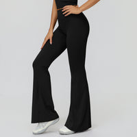 V-Back Ruched Flare Leggings