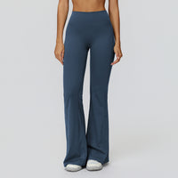 V-Back Ruched Flare Leggings