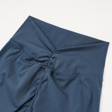 V-Back Ruched Flare Leggings