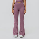 V-Back Ruched Flare Leggings