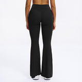 Scrunch-Front Booty-Lifting Flare Leggings