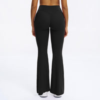 Scrunch-Front Booty-Lifting Flare Leggings