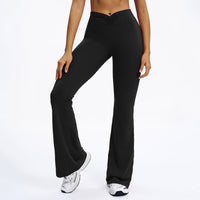Scrunch-Front Booty-Lifting Flare Leggings