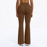 Scrunch-Front Booty-Lifting Flare Leggings