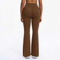 Scrunch-Front Booty-Lifting Flare Leggings