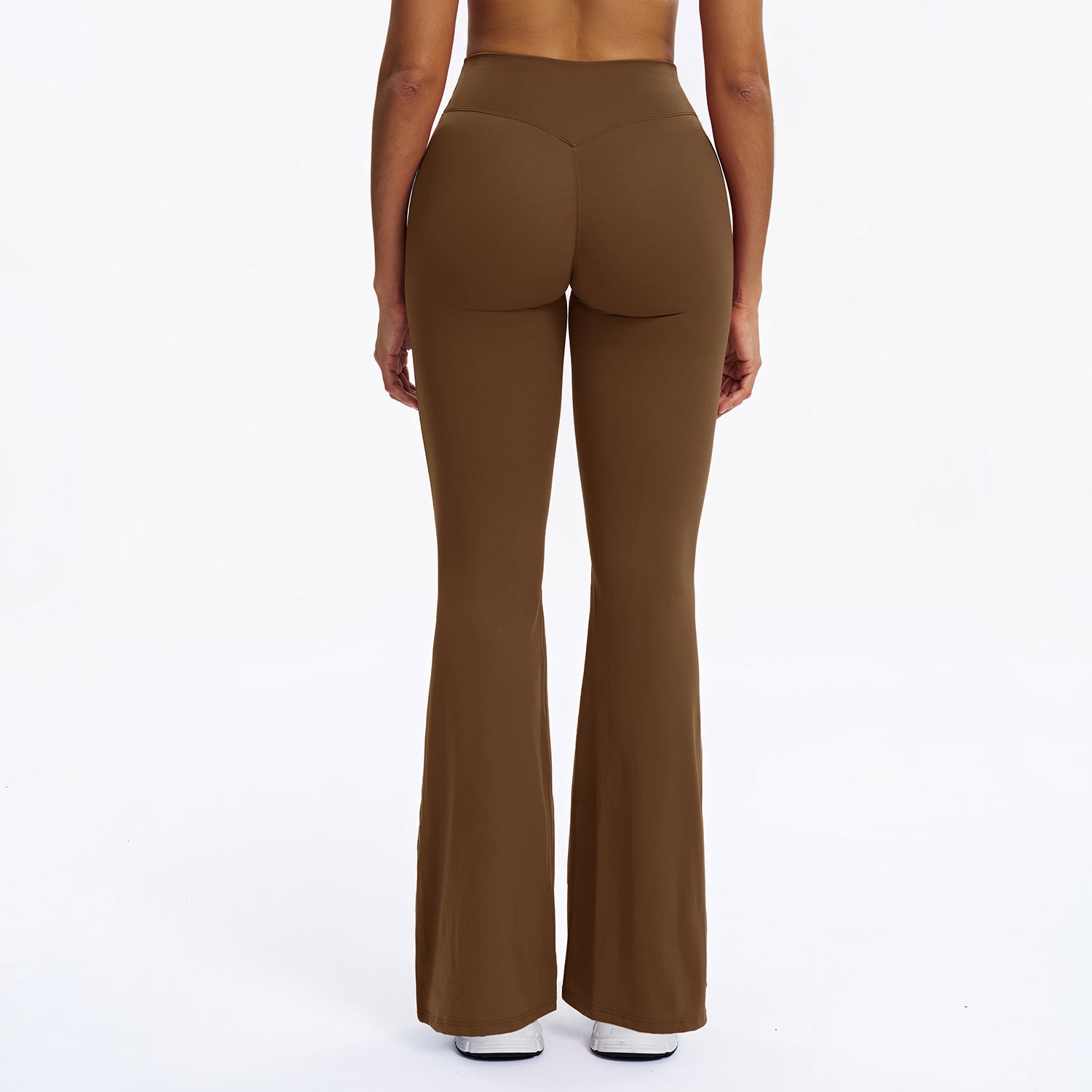 Scrunch-Front Booty-Lifting Flare Leggings