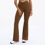 Scrunch-Front Booty-Lifting Flare Leggings