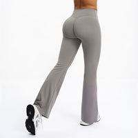 Scrunch-Front Booty-Lifting Flare Leggings