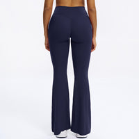 Scrunch-Front Booty-Lifting Flare Leggings