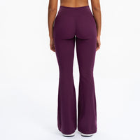 Scrunch-Front Booty-Lifting Flare Leggings