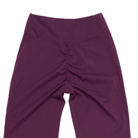 Scrunch-Front Booty-Lifting Flare Leggings