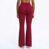 Scrunch-Front Booty-Lifting Flare Leggings