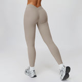 V-Back High-Waist Leggings