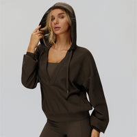 Oversized V-Neck Hoodie