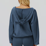 Oversized V-Neck Hoodie