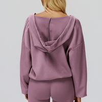 Oversized V-Neck Hoodie