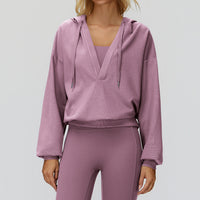 Oversized V-Neck Hoodie