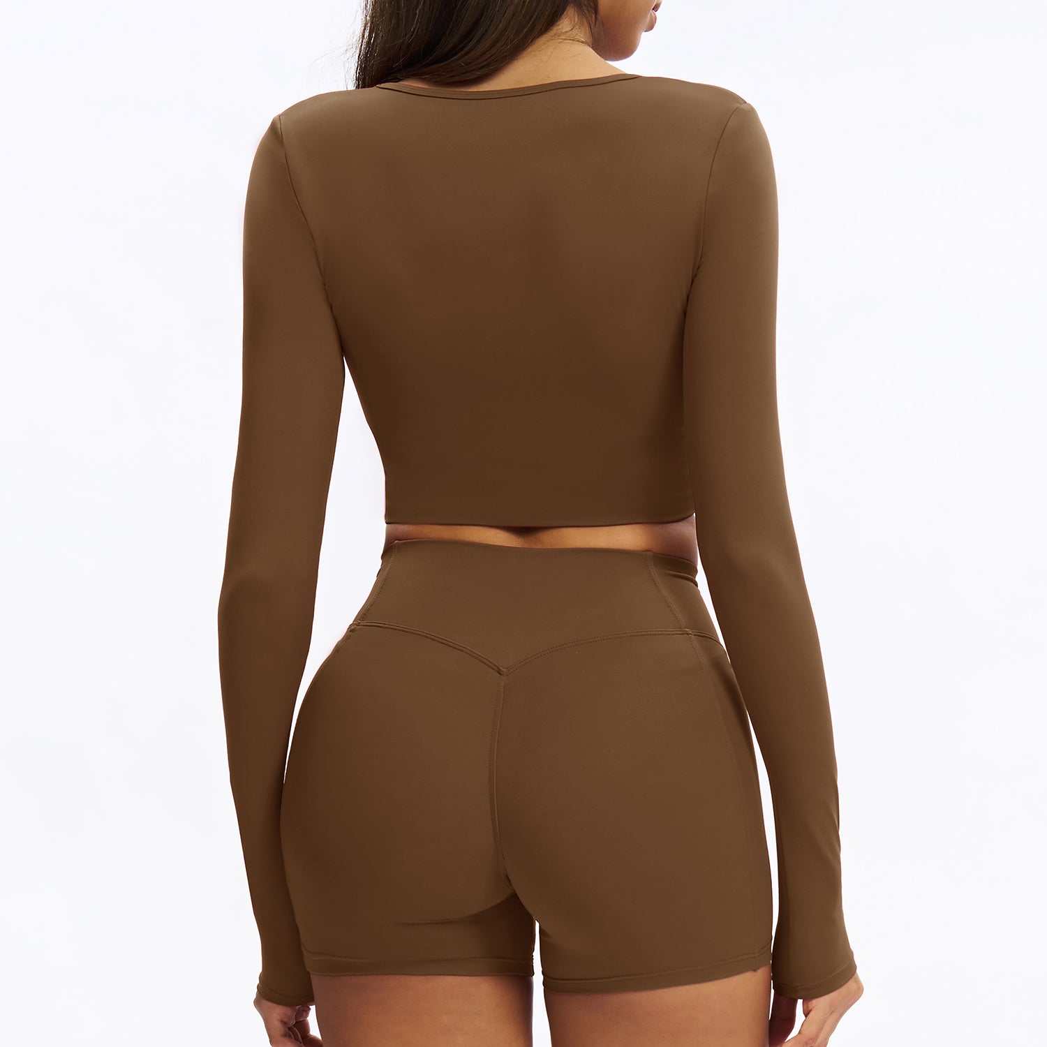 U-Neck Padded Cropped Top