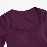 U-Neck Padded Cropped Top