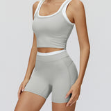 High-Waisted Contrast Sculpt Shorts